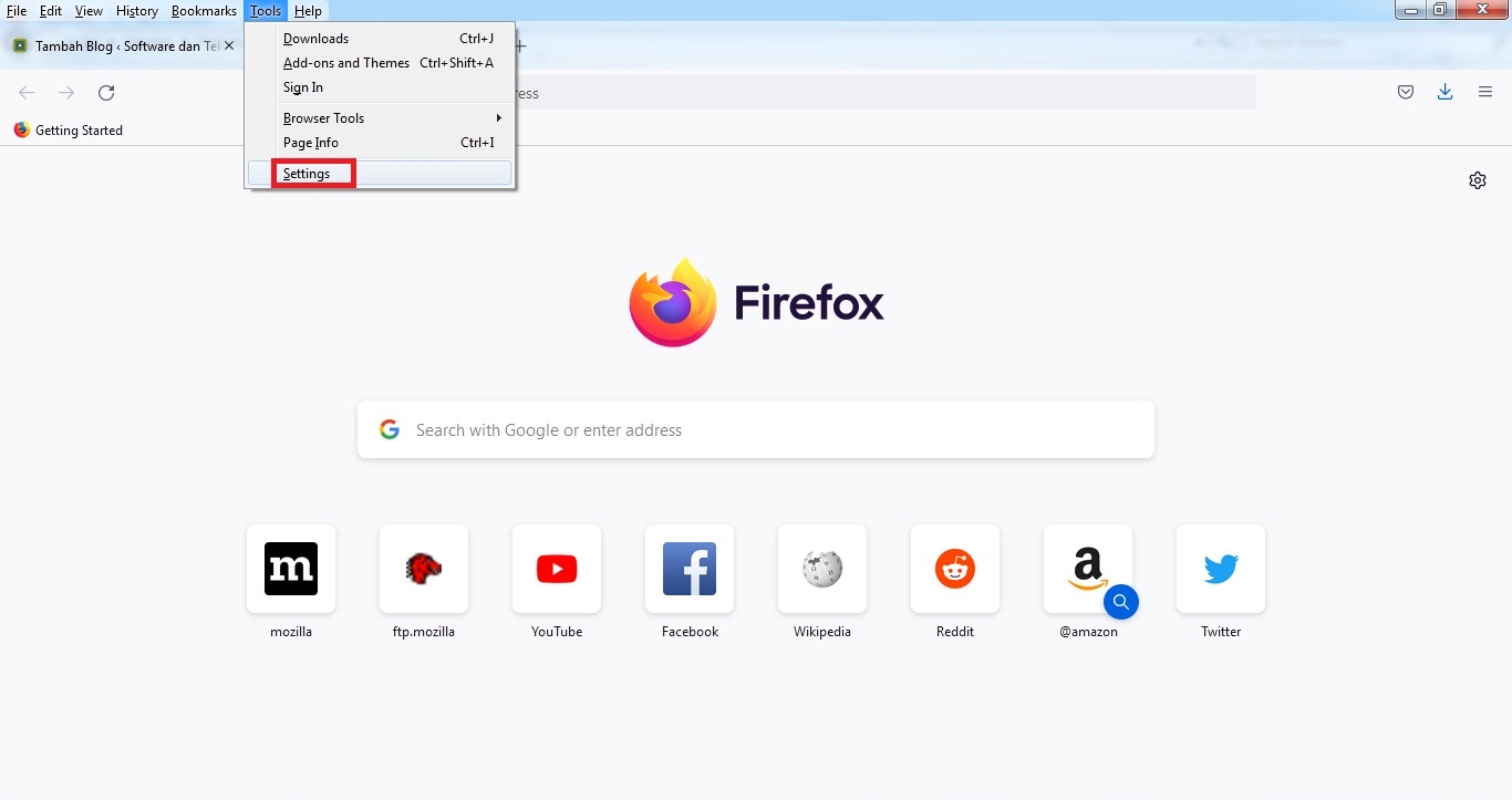 Cara clear cache pada mozilla firefox 4